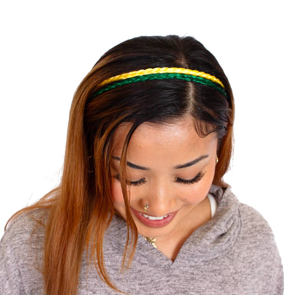 Ducks Spirit, Green, Headbands, Accessories, Women, HairUWear, Braided, 905438